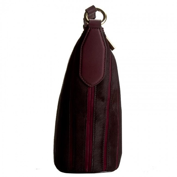 💥NEW💥MICHAEL KORS CALFSKIN/LEATHER PLUM BROOKLYN APPLIQUÉ 30F6GBJL2H - Picture 7 of 16